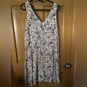 #40 Reitmans Linen Blend Shift Dress 18.5” PTP